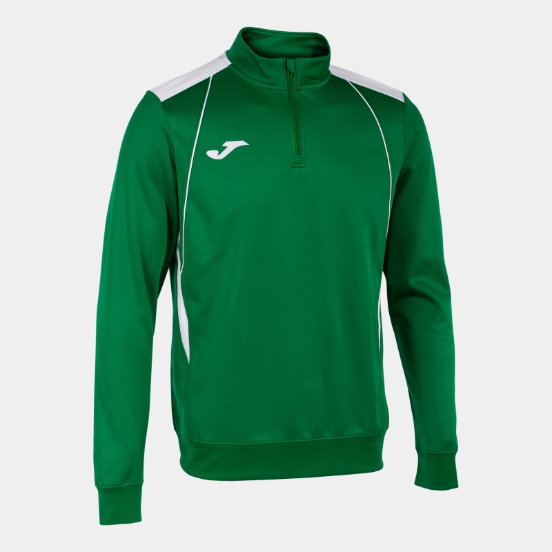 JOMA CHAMPIONSHIP VII 1/2 ZIP SWEATSHIRT GREEN WHITE