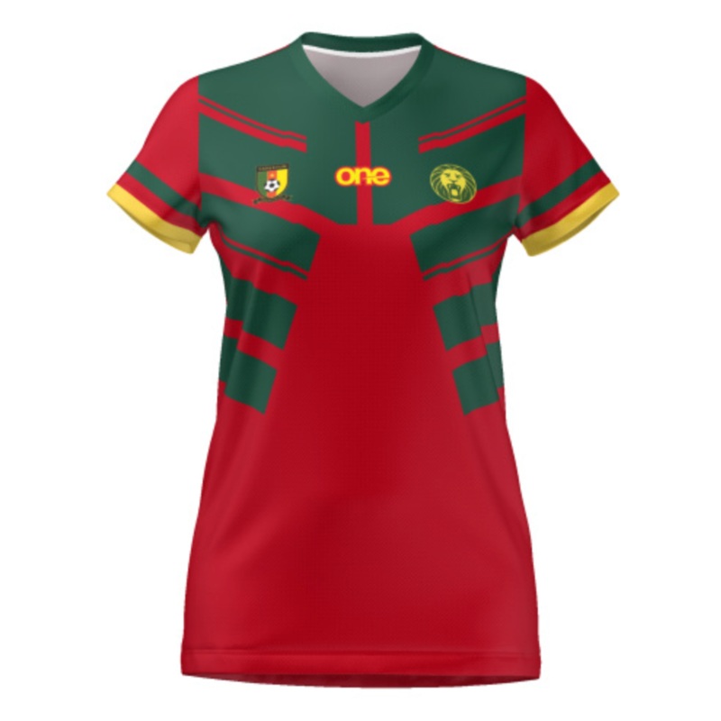 Official Women Cameroon FECAFOOT Red Pro Jersey