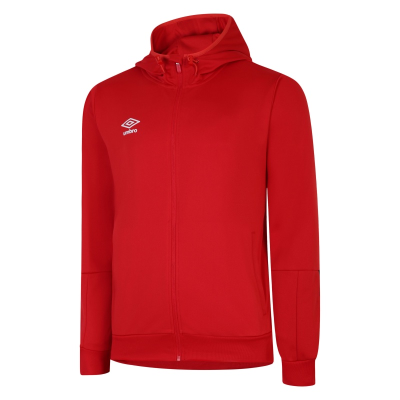 UMBRO TOTAL TRAINING KNITTED HOODY VERMILLION BLACK