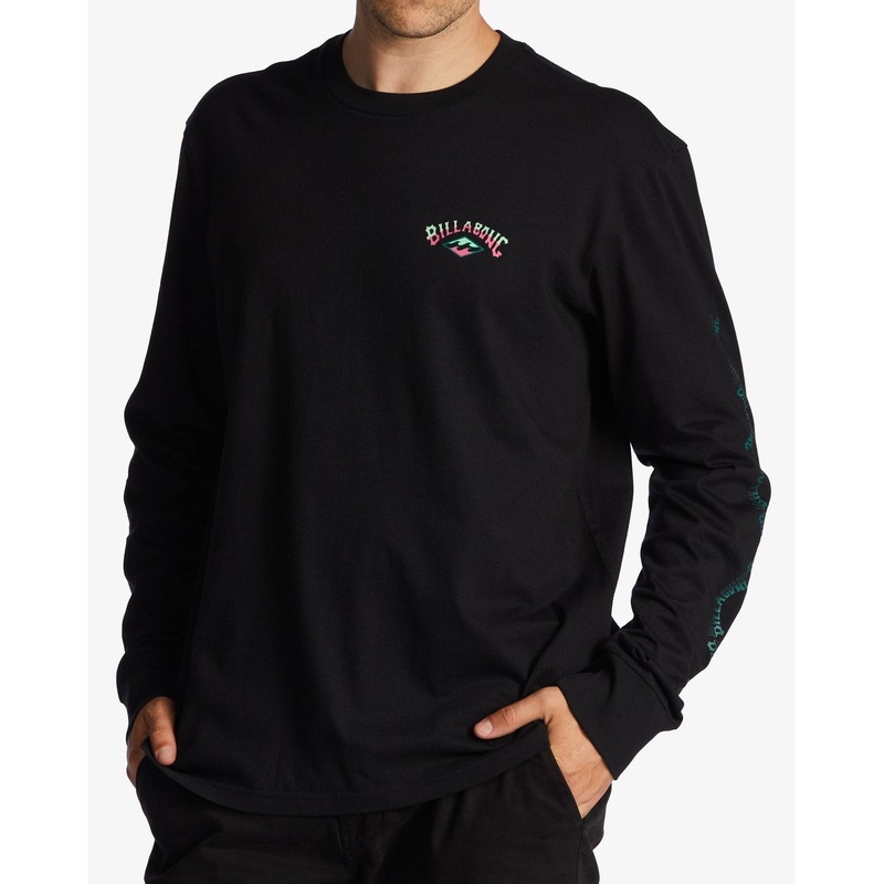 Billabong Throw Back Long Sleeve T-Shirt Men’s (ABYZT01720 Black)