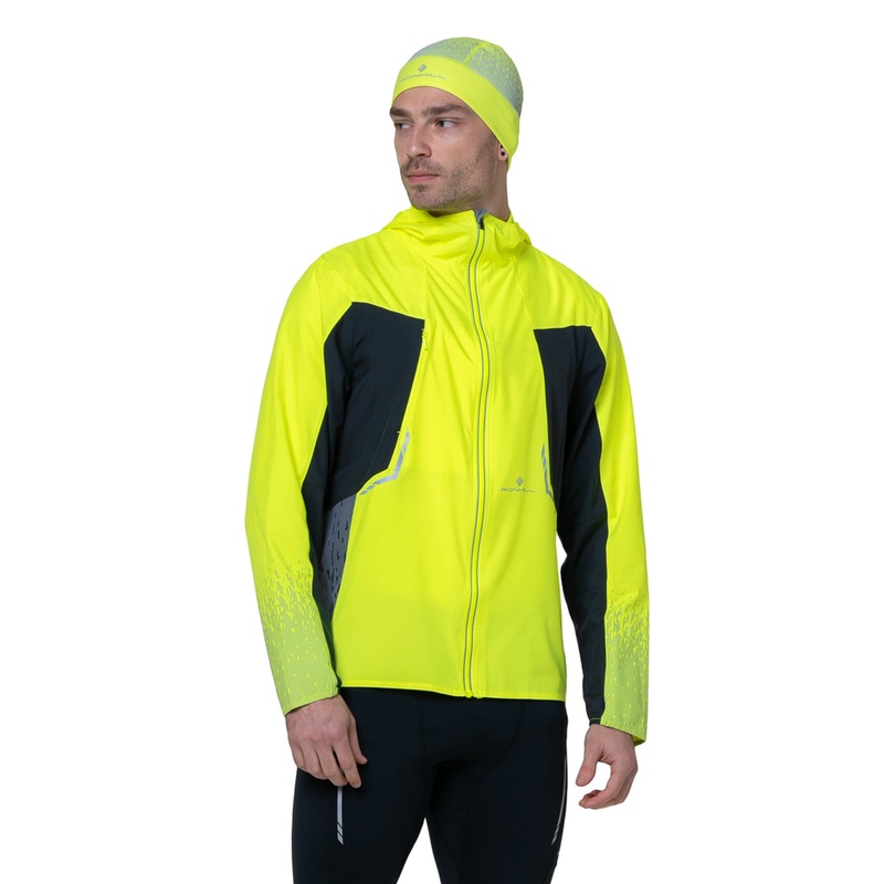Tech Reflect Running Jacket|Fluo Yellow/Black/Reflect|Small|Medium|Large|X-Large