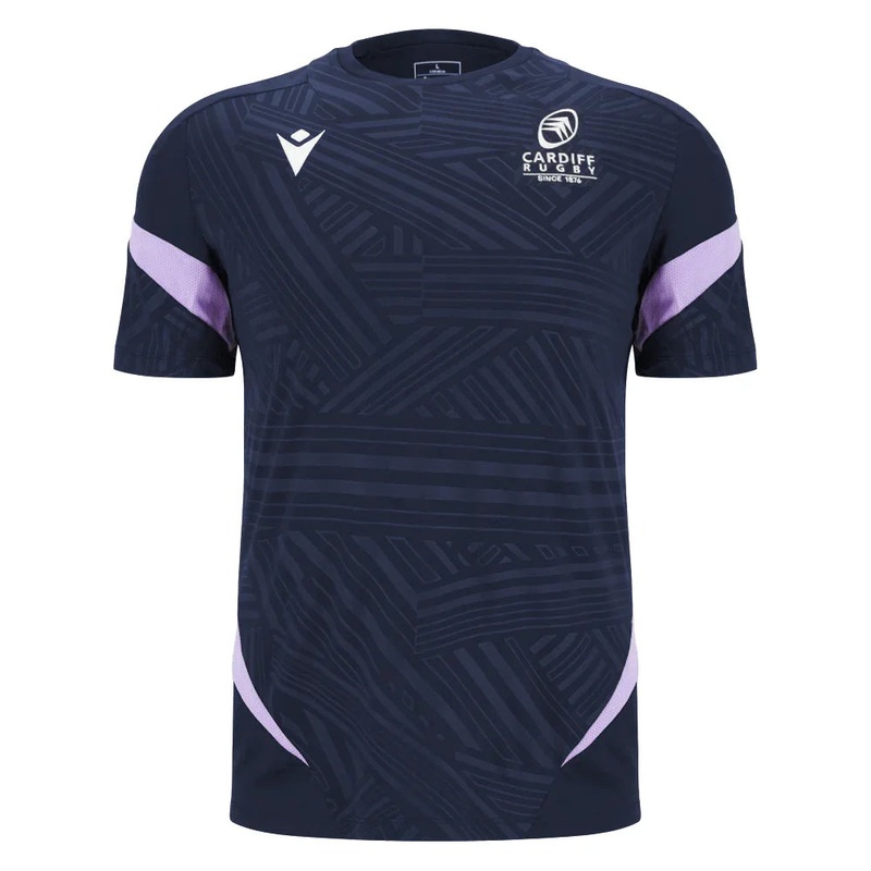 Macron Cardiff Rugby 2025/26 Mens Training Poly T-Shirt