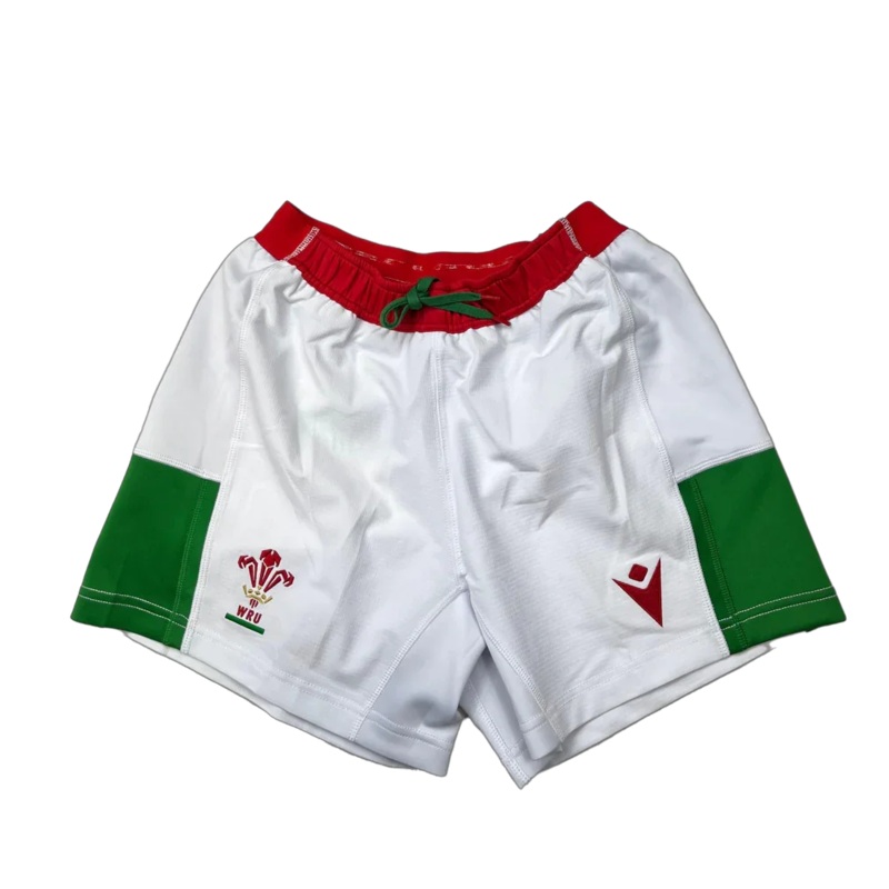 Macron Wales WRU Rugby 22/23 Mens Home Pathway Shorts