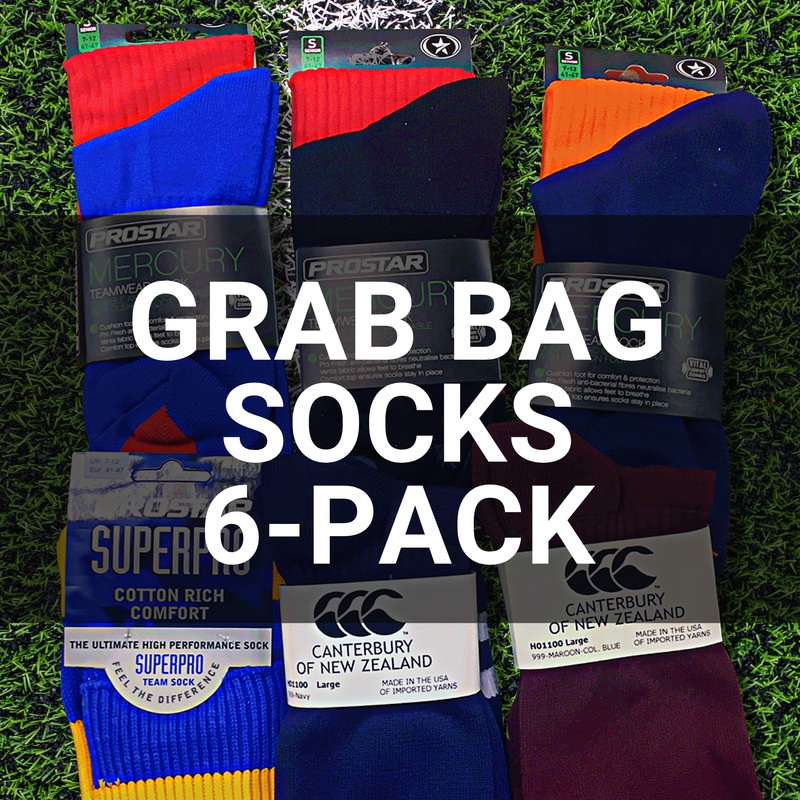 Grab Bag Rugby Sock Bundle – 6 Pack