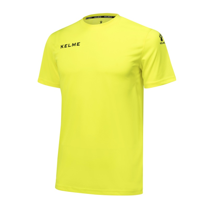 KELME T-SHIRT CAMPUS S/S JERSEY FLUOR YELLOW BLACK