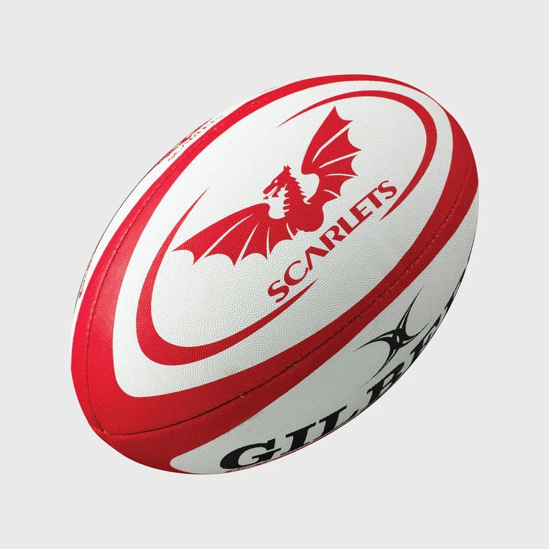 Gilbert Scarlets Replica Midi Rugby Ball