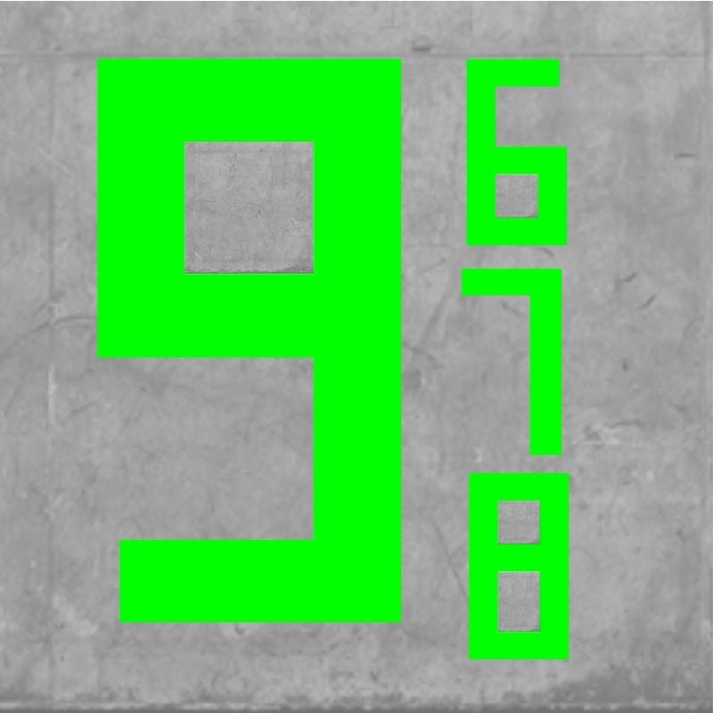 WORLD CUP SHORT NUMBERS FLUO GREEN