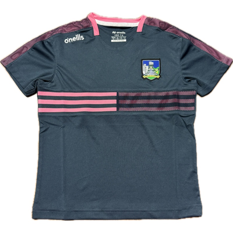 O’Neill’s Limerick GAA Nepal 060 T-Shirt Girl’s (Midnight Navy Pink)