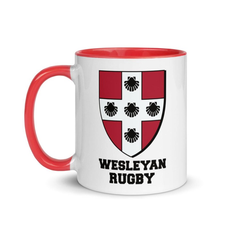 Wesleyan Rugby Mug|Red|Black
