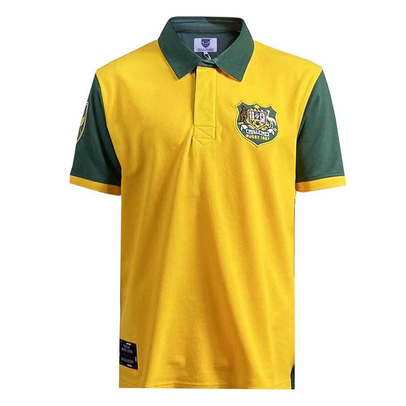 Australia Rugby Polo 1987|Amber|Small|Medium|Large|X-Large|2X-Large|3X-Large
