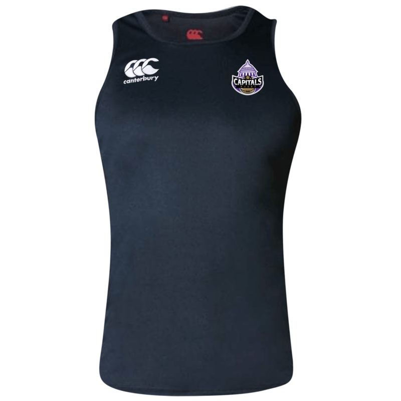 Capitals Rugby NC Canterbury Black Core Vapodri Rugby Singlet