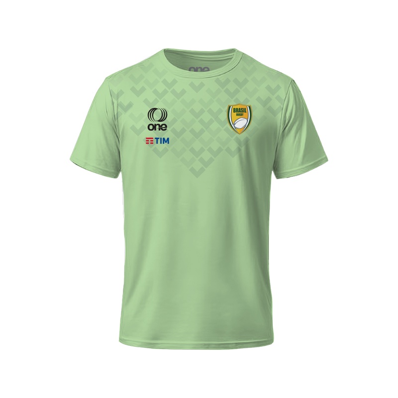 Youth Brazil Rugby Performance T-shirt with Escamas Print