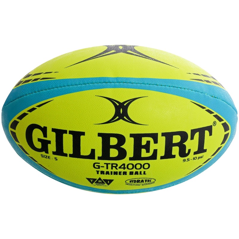 Gilbert G-TR4000 Rugby Ball Fluorescent Yellow Size 5