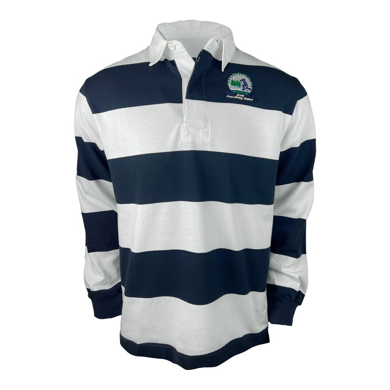 YPHF Striped Rugby Shirt|Navy/White|XXS|XS|SM|MD|LG|XL|2XL|3XL