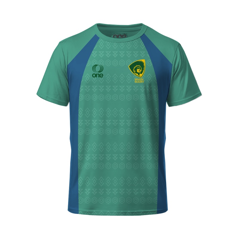 Youth Brazil Rugby Performance Training Jersey with Concept Prints
