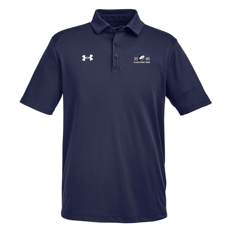AKRU 50th Anniv. Tech Polo|Navy|White|Black|SM|MD|LG|XL|2XL|3XL|4XL