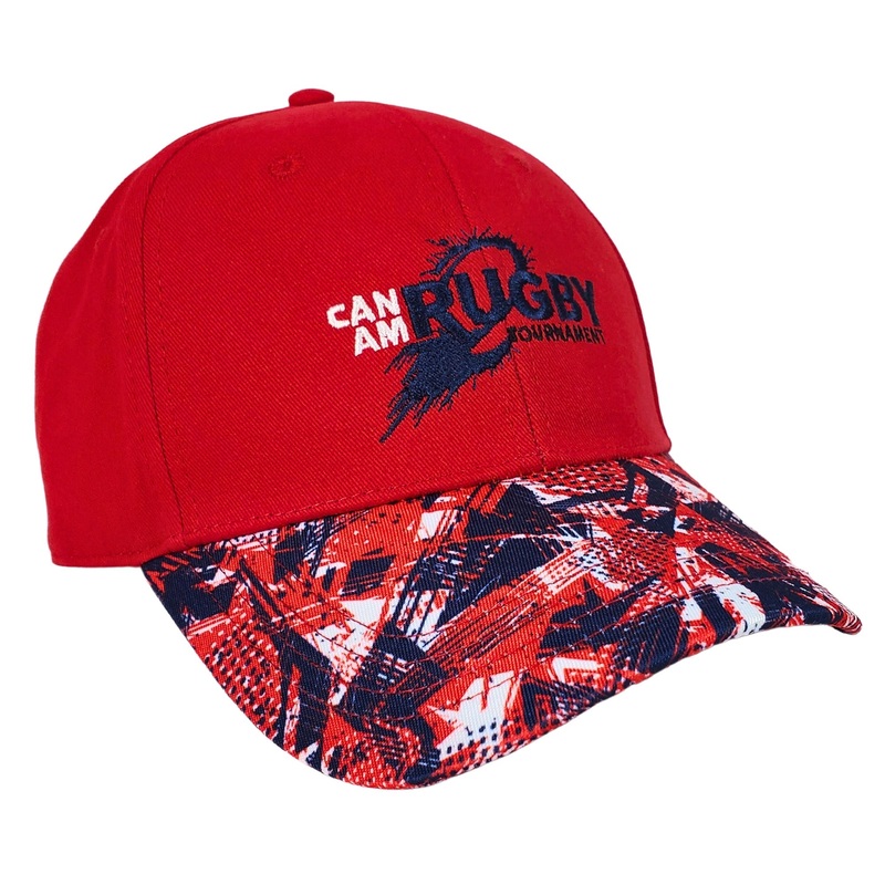 CAN-AM Rugby Logo Cap|Red|Navy