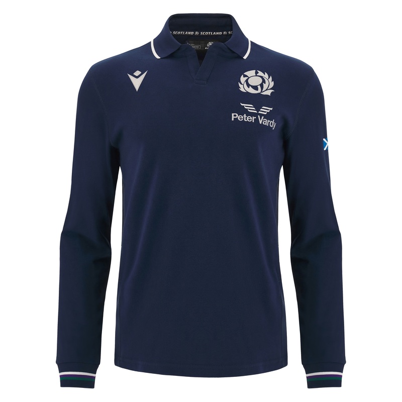 2023 Scotland Rugby Home Cotton Long Sleeve Jersey