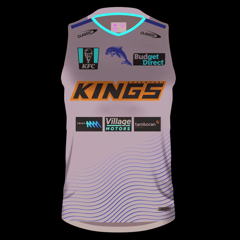 2024 Dolphins Mens Training Singlet/Vest Charcoal