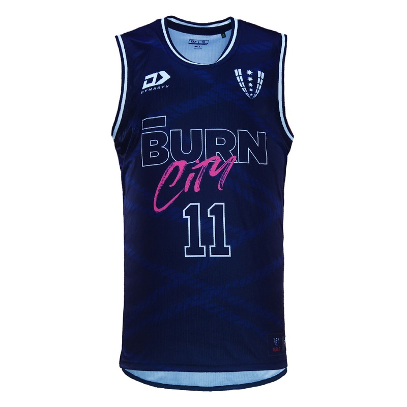 2024 Melbourne Rebels Mens Navy Basketball Singlet