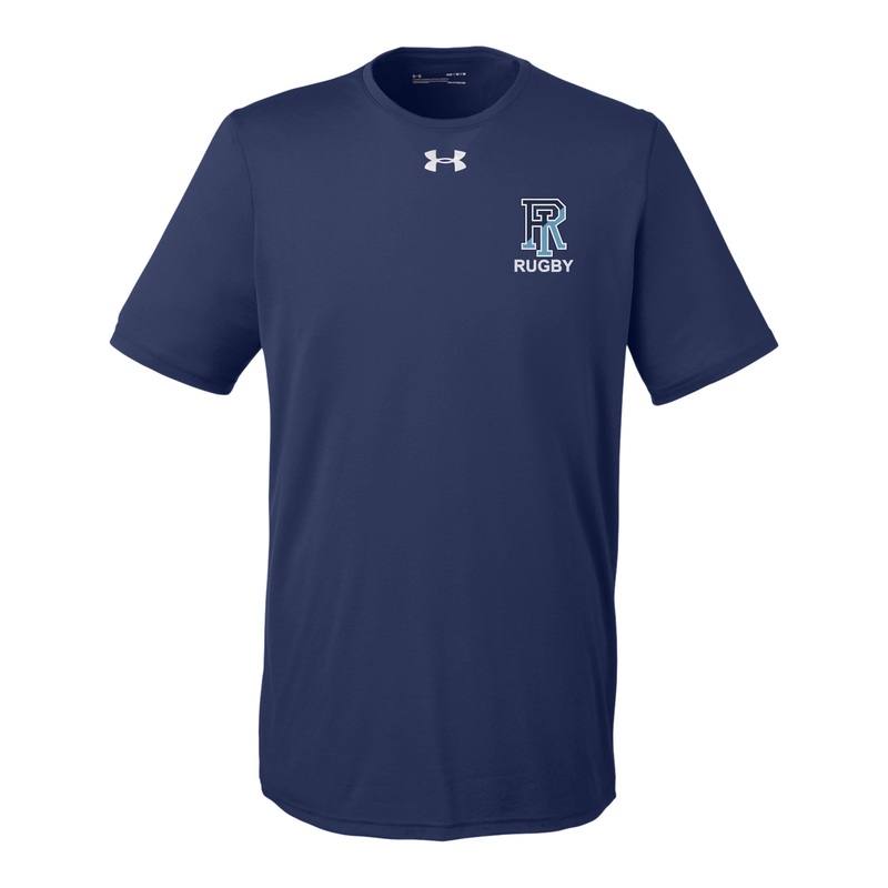 URI Rugby Locker T-Shirt|Heather Grey|Mid Navy|White|Small|Medium|Large|X-Large|2X-Large|3X-Large|4X-Large