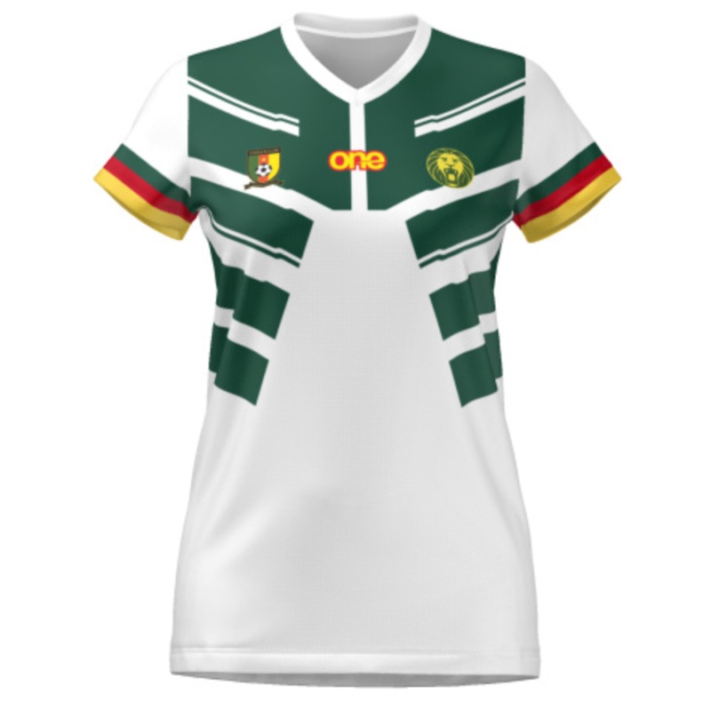 Official Women Cameroon FECAFOOT White Pro Jersey