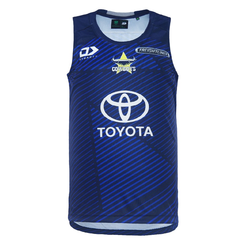 2024 North Queensland Cowboys Mens Navy Training Singlet