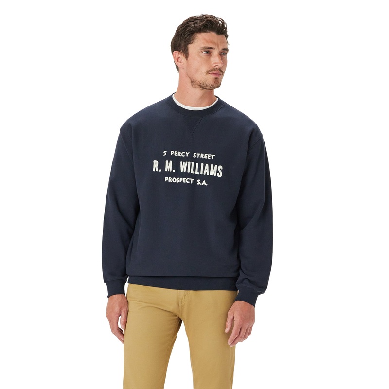 Bale Loopback Sweatshirt|Navy|Small|Medium|Large|X-Large|2X-Large