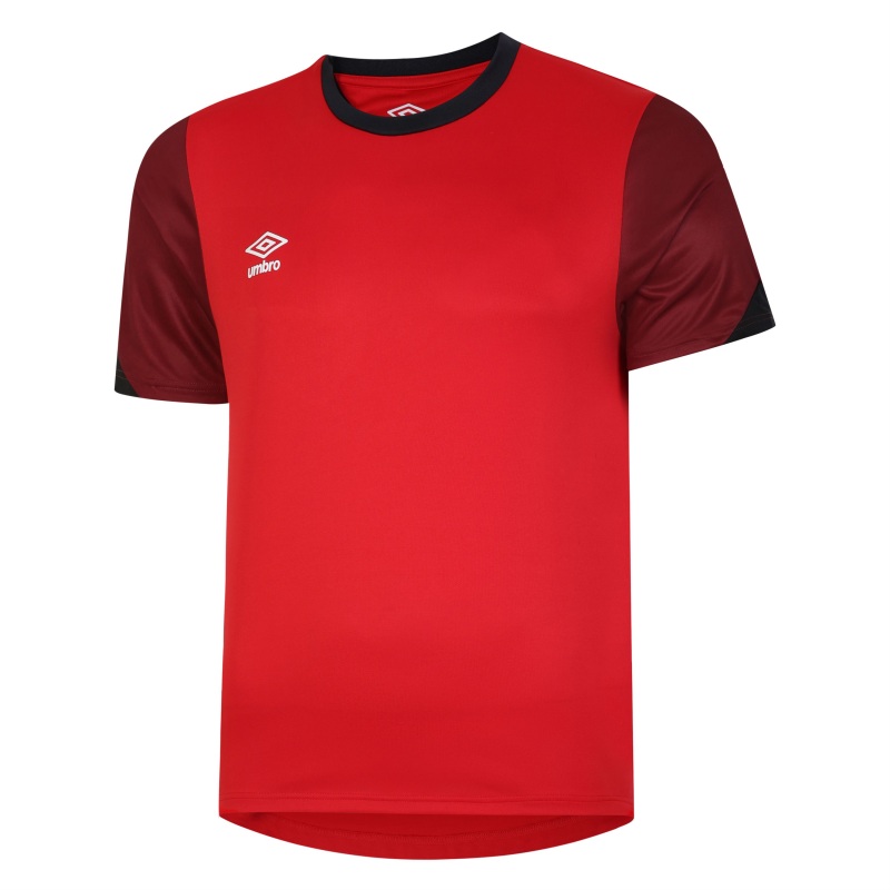 UMBRO TOTAL TRAINING JERSEY VERMILLION BIKING RED BLACK