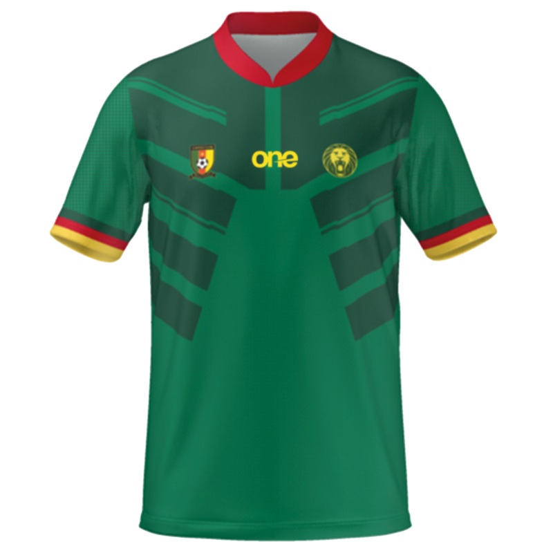 Official Cameroon Youth FECAFOOT Green Fan Wear Jersey