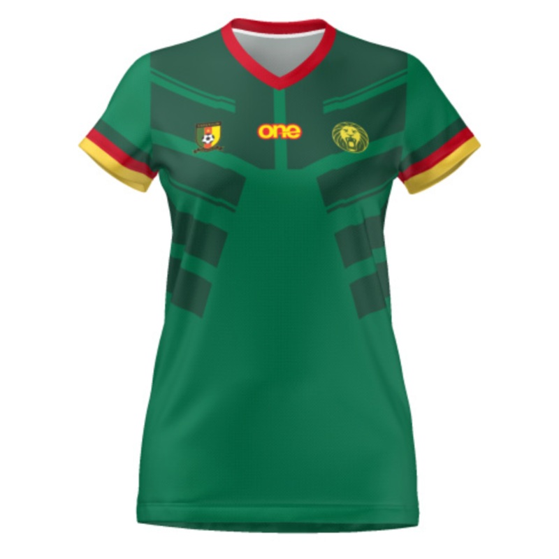 Official Women Cameroon FECAFOOT Green Pro Jersey
