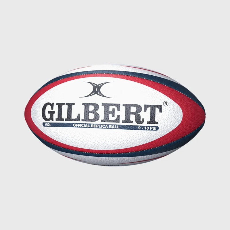 Gilbert Gloucester Replica Midi Rugby Ball