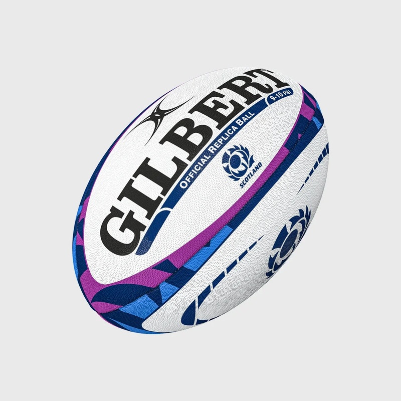 Gilbert Scotland Replica Mini Rugby Ball Navy/Purple