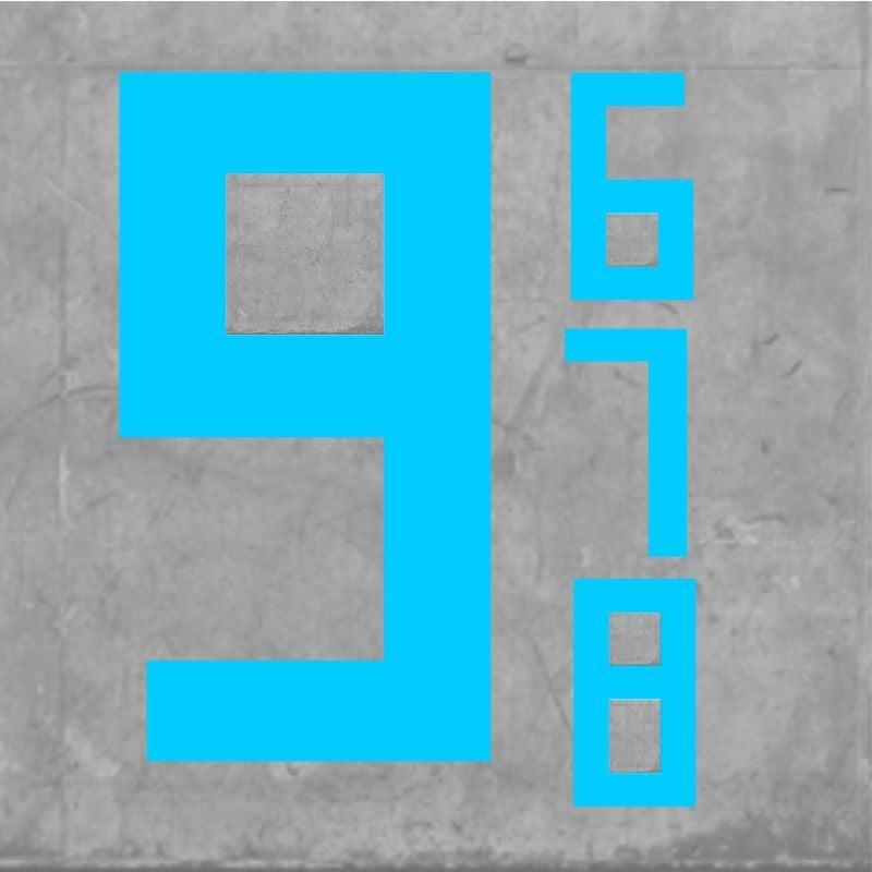 WORLD CUP NUMBERS SMALL SKY BLUE