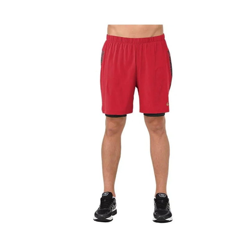Asics 2-N-1 7IN short mens performance black