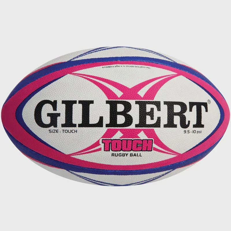 Gilbert Touch Rugby Ball Pink/Blue