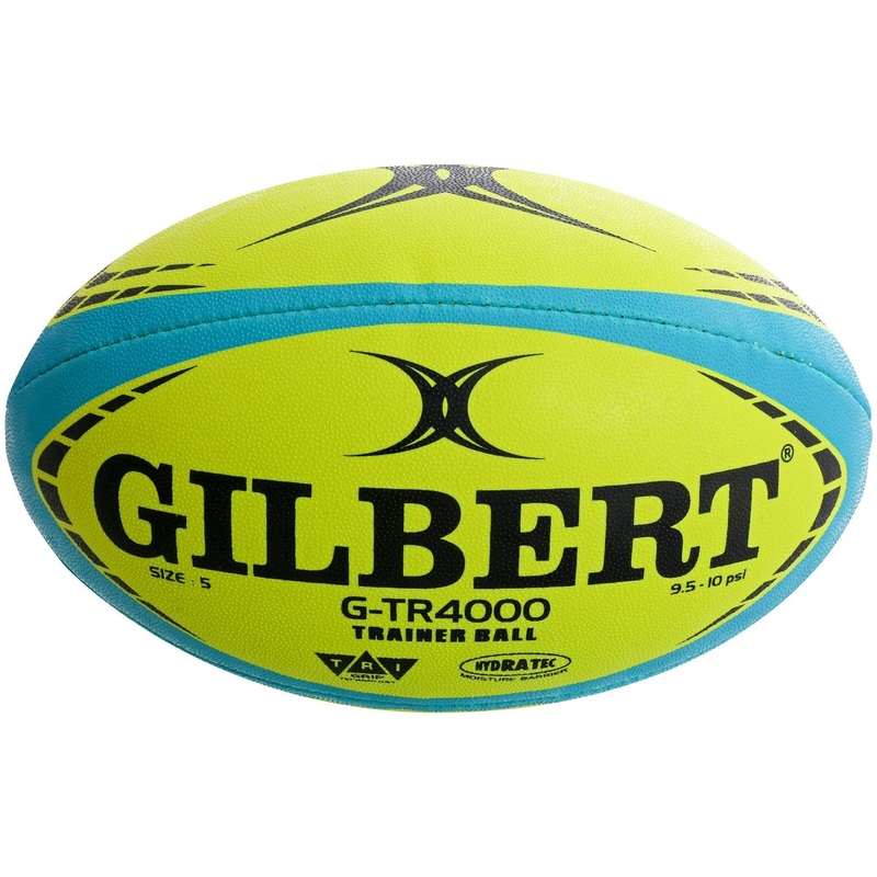 Gilbert G-TR4000 Rugby Ball Fluorescent Yellow Size 4