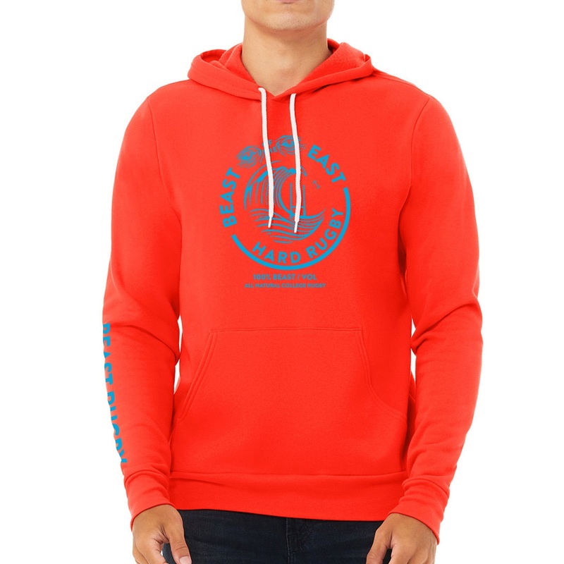 BOE ’22 Hard Rugby Hoodie|Poppy Red|X-Small|Small|Medium|Large|X-Large|2X-Large|3X-Large