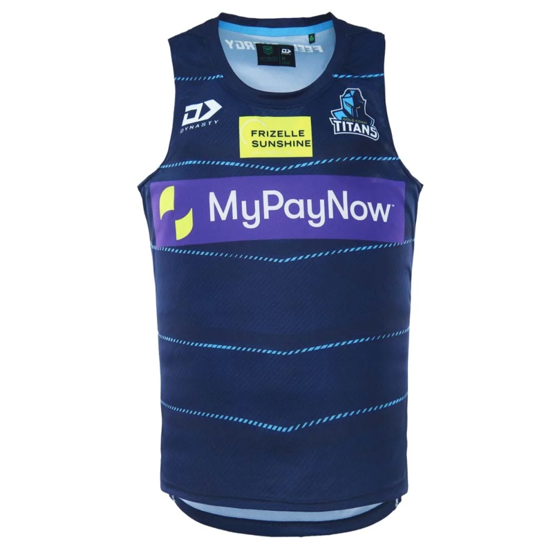 2023 Gold Coast Titans Mens Alternate Training Singlet