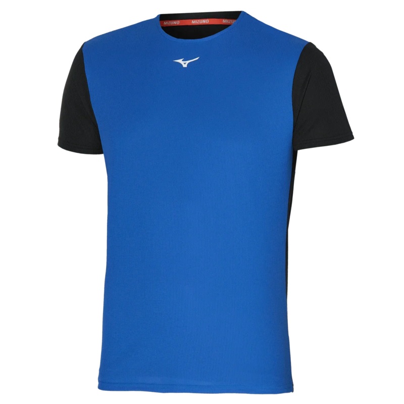 Mizuno Mens DRYAEROFLOW Tee|Blue|S|M|L|XL|XXL