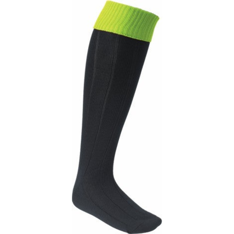 Football Socks Black/Fluo Lime TOT