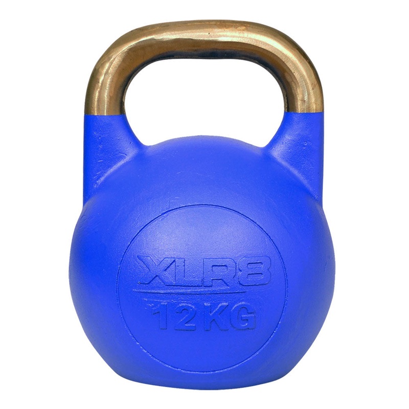 XLR8 Competition Kettle Bells|8kg Pink|12kg Blue|16kg Yellow|20kg Purple|24kg Green|28kg Orange|32kg Red