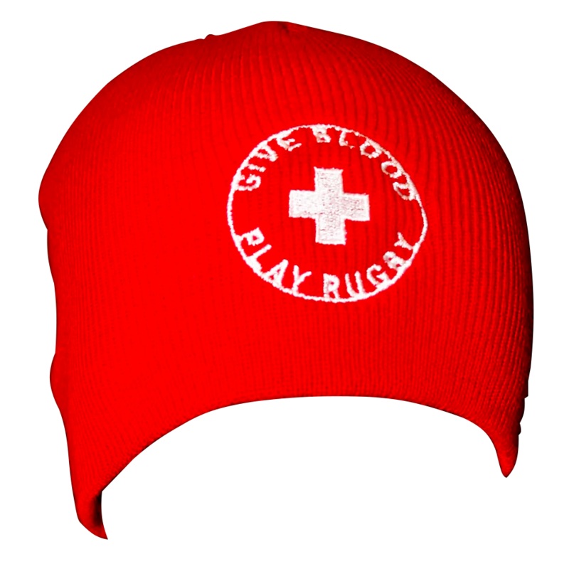 *Give Blood Play Rugby Beanie