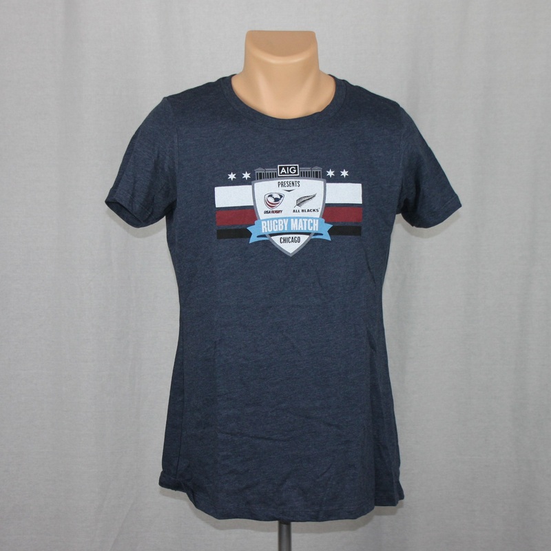 USA Rugby vs NZ All Blacks Ladies Event S/S Shirt – Blue